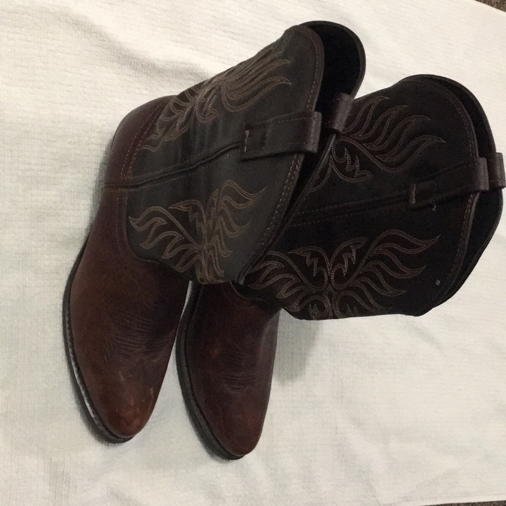 Laredo Brown Western Heeled Boots